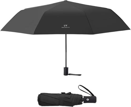 Auto Open Close Umbrella Black