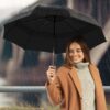 Auto Open Close Umbrella Black