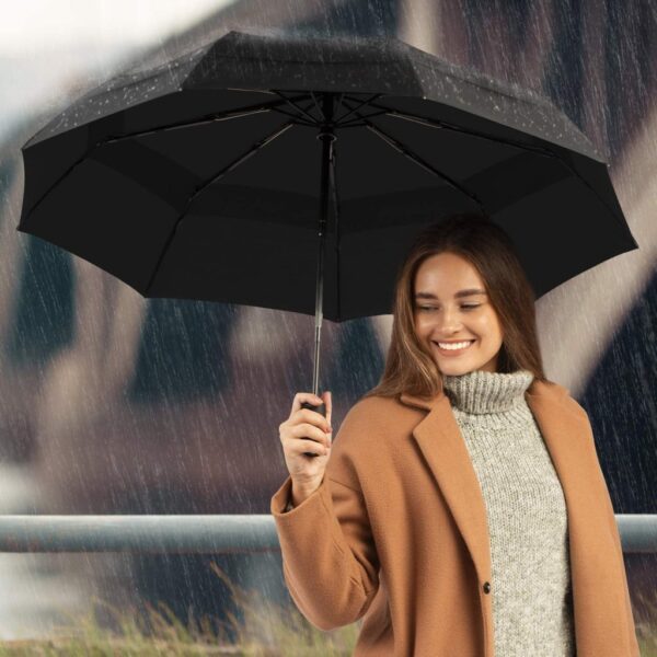 Auto Open Close Umbrella Black