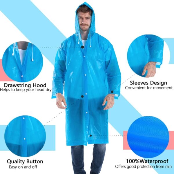 Ultra Premium EVA Reusable Raincoat | Travel & Outdoor Rain Protection