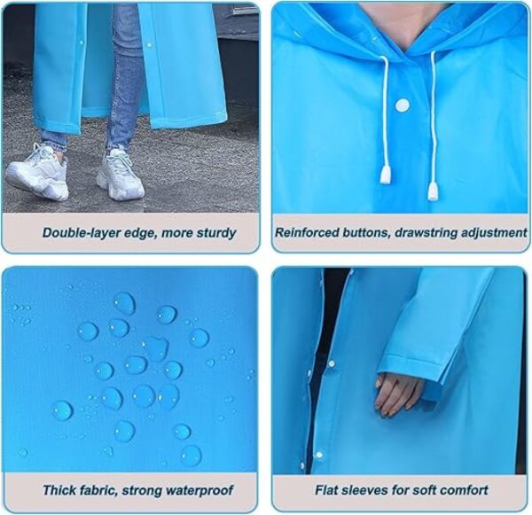 Ultra Premium EVA Reusable Raincoat | Travel & Outdoor Rain Protection