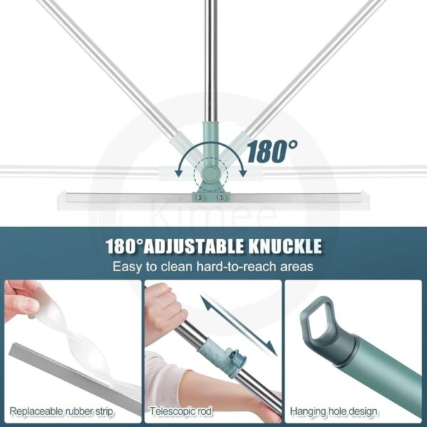 Premium 180° Rotating Slim Floor Wiper