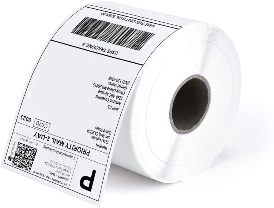 Premium 4×6 Waterproof PVC Thermal Labels (400 Labels/Roll)