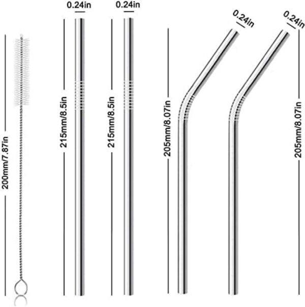Steel-Straw7-1678955219 Premium Stainless Steel Drinking Straw Set